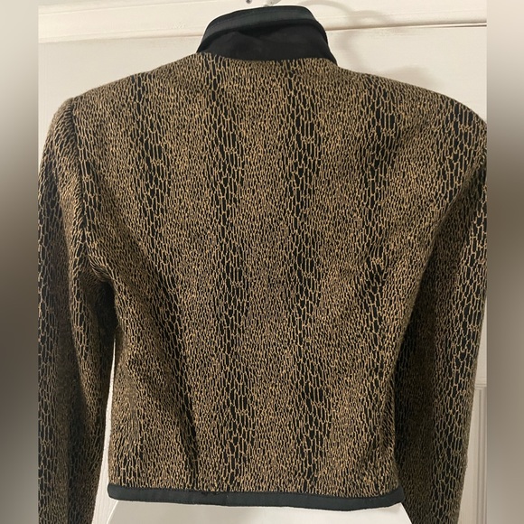 Vintage Mascara animal print cropped jacket size 4 - Picture 3 of 3